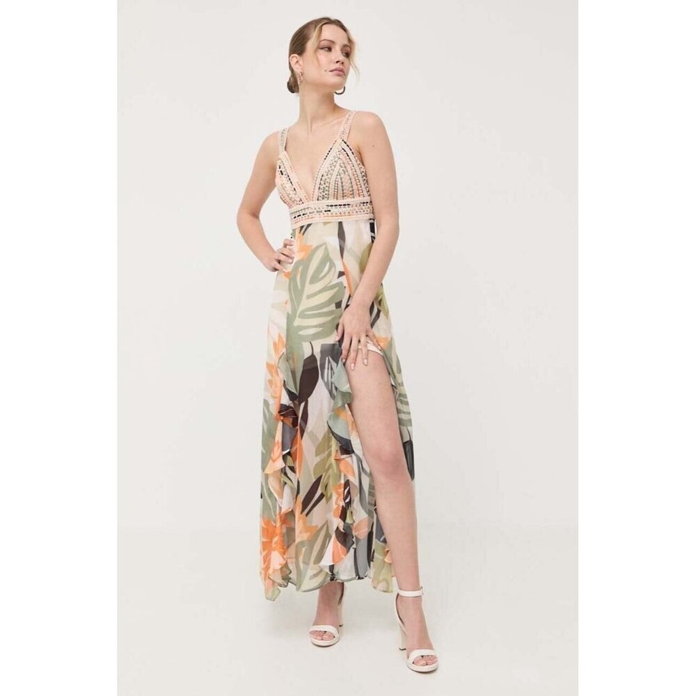 Guess Eco Serena Tropical Maxi Dress Size‎ Small